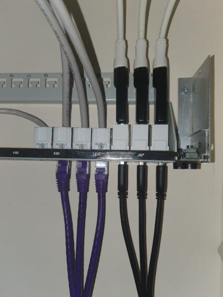 The completed assembly in the Patch Panel