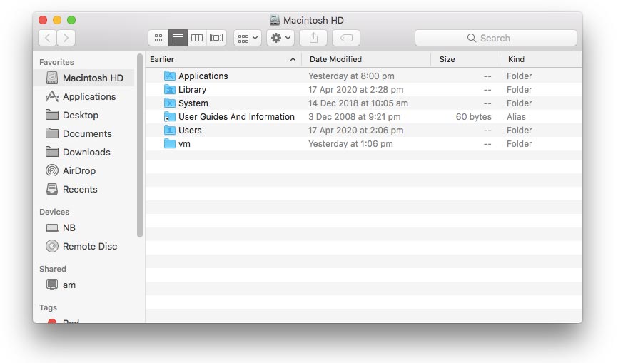macOS Finder favourites after shell redirection