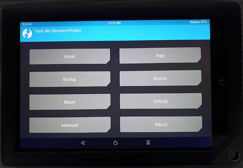 Nook HD+ 'Ovation' in TWRP